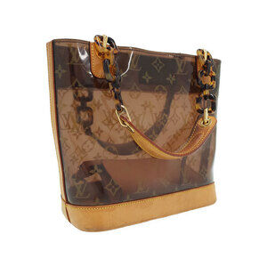Louis Vuitton tote Shoulder Monogram Ambre Vinyl Brown bag Cabas
